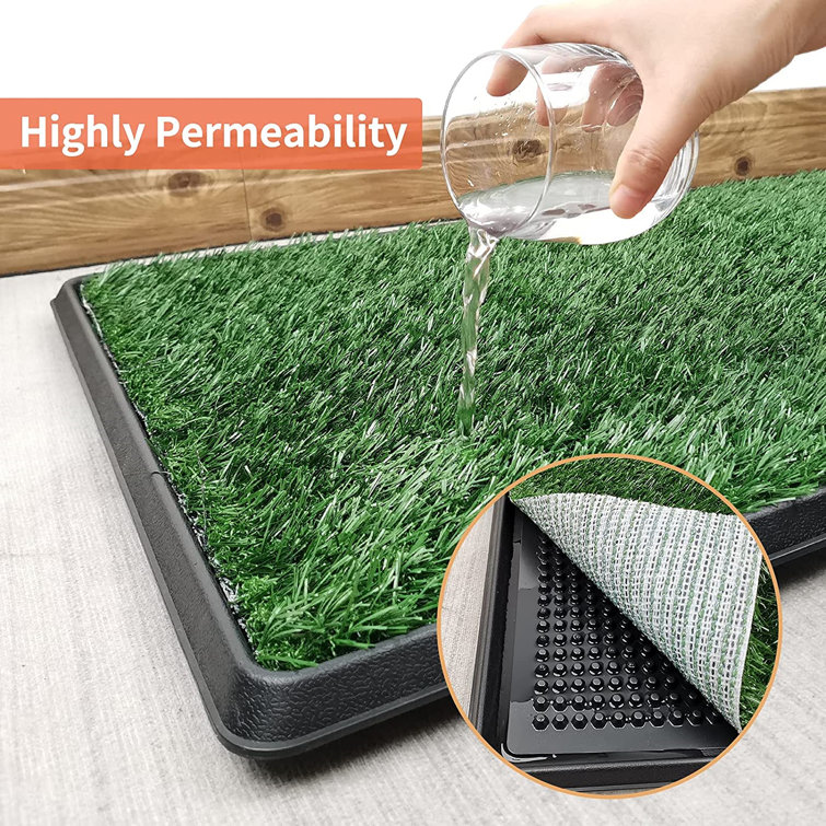 Artificial grass bathroom outlet mat for puppies